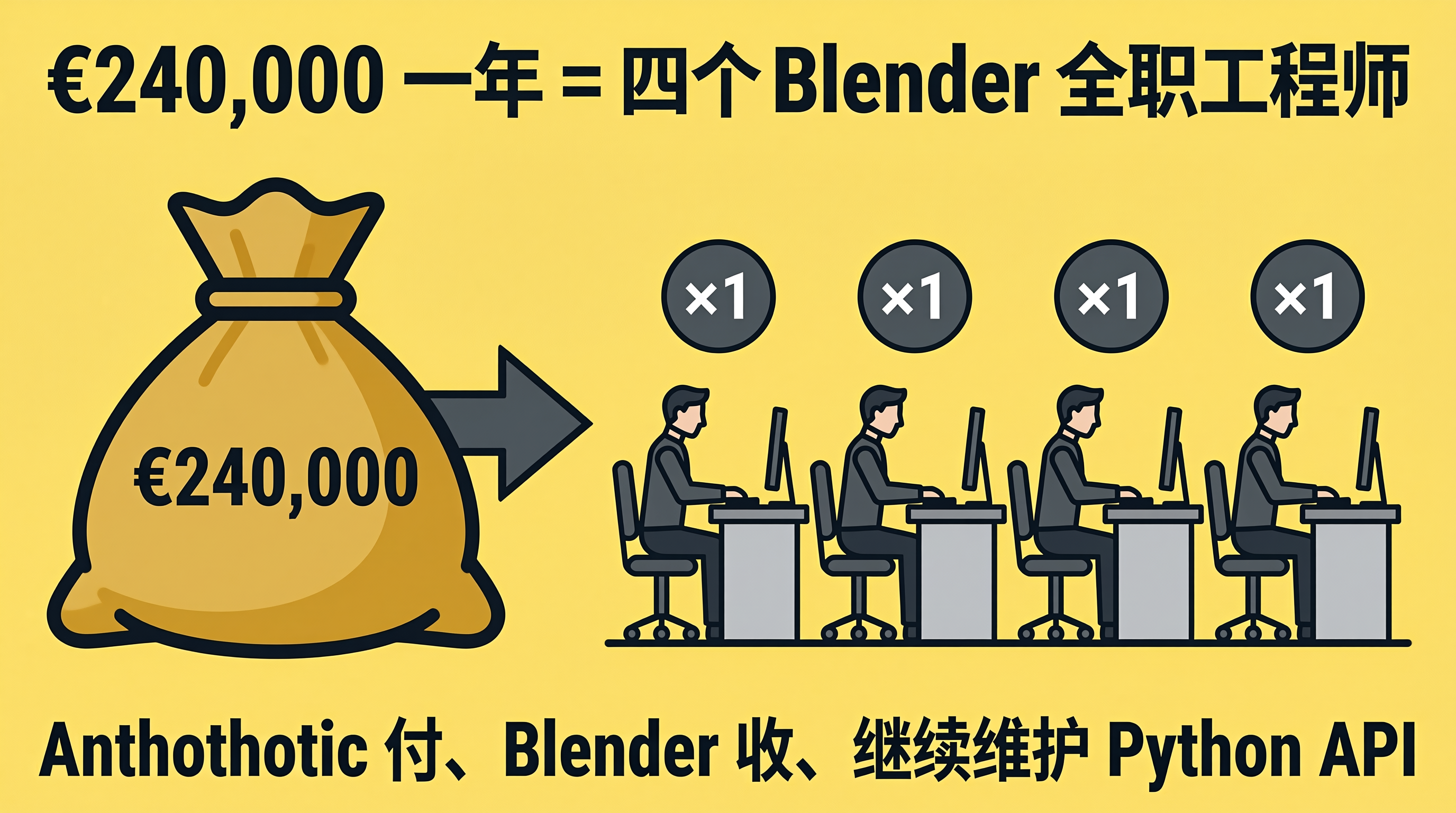 Anthropic 把 €240,000 一年转给了 Blender，顺手卡住了 9 把锁 配图 4